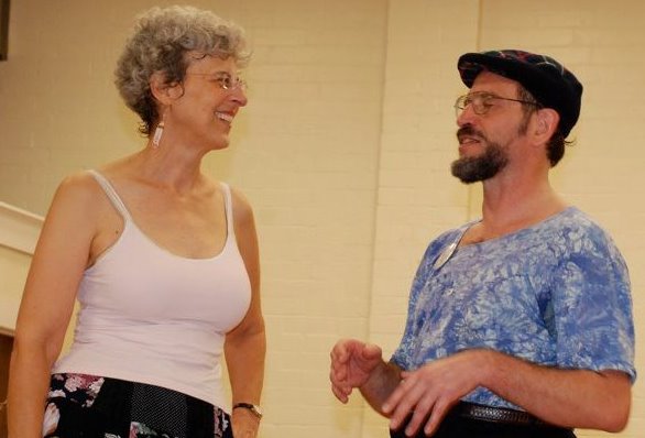 JoLaine and Jonathan, calling at Boltin Center, 16 Oct. 2010